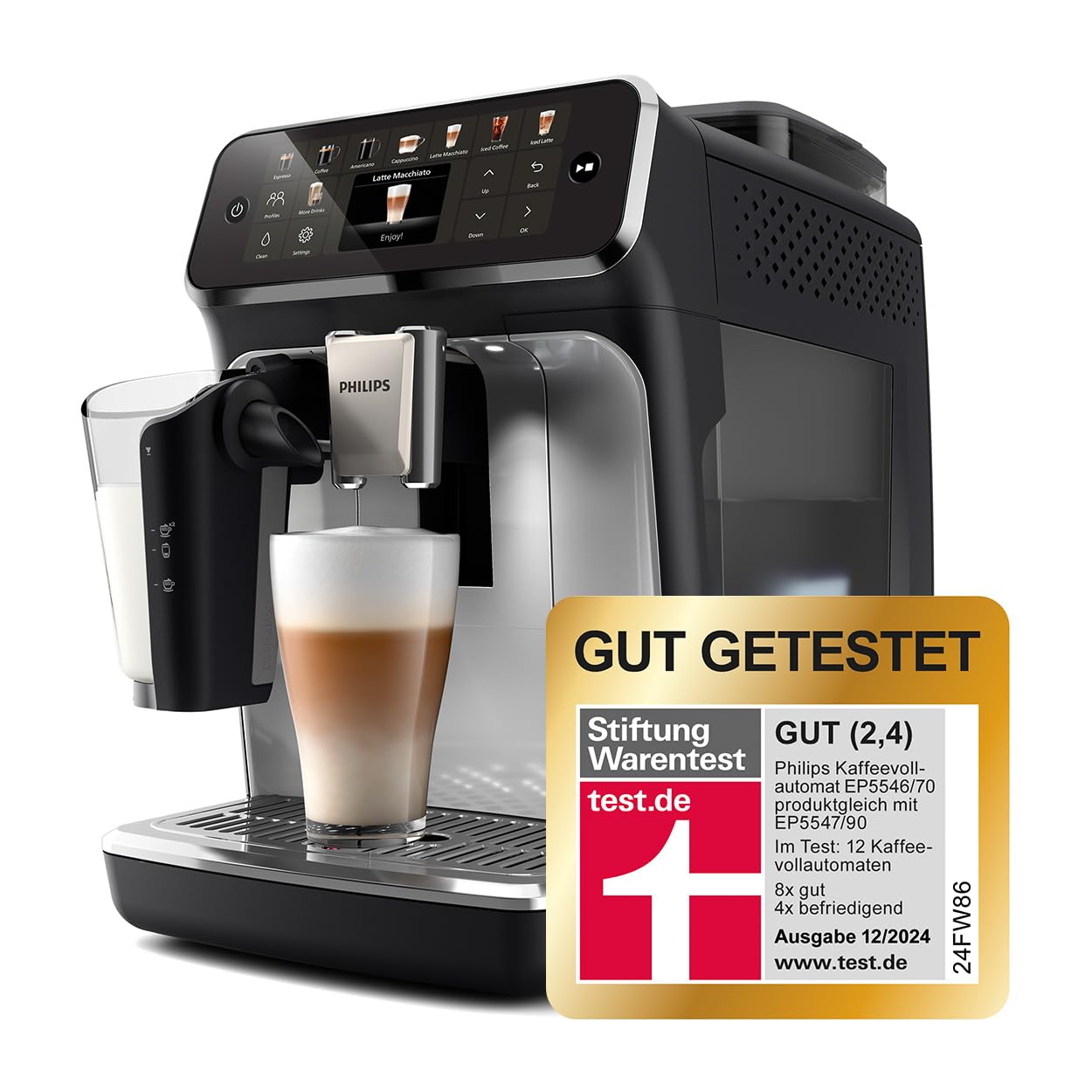 Philips EP5547/90 Serie 5500 LatteGo – Kaffeevollautomat 19 Getränke